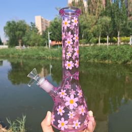 Daisy Unique Bongs Narguilés Pipe Recycleur Eau Bongs Plates-Formes Pétrolières Fonction Tuyaux D'eau Dab Rigs Avec Bol De 14mm 9.6inchs