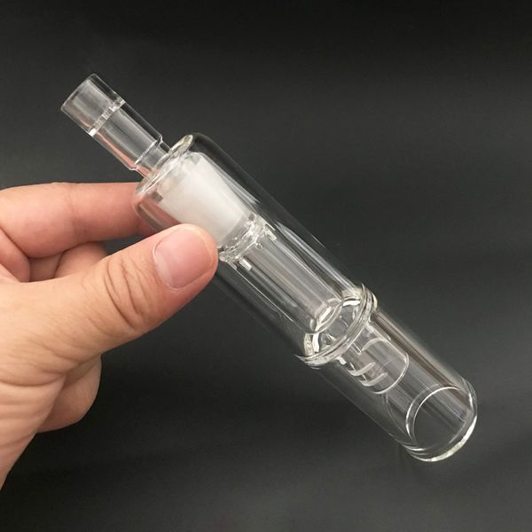 Burbujeador de vidrio, boquilla de tubo de agua, burbujeador de agua de 14MM con herramienta de vidrio, adaptador de agua de uñas de titanio para Solo Air