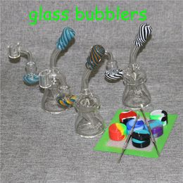 barboteurs en verre avec banger en quartz de 4 mm Glass Ash Catcher recycleur ashcatcher 14 mm Adaptateur femelle pour bong à eau en verre et bong à pipe à eau