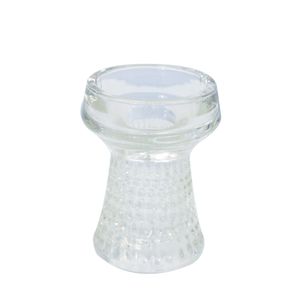 Verre clair fumer narguilé porte-charbon de bois tête de bol gardien de chaleur avec écran en métal feuille de chicha Chicha narguilé bol accessoires