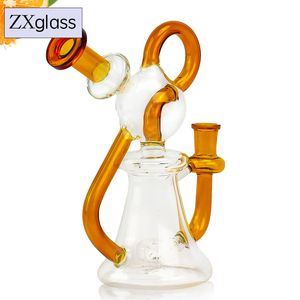 Plataformas petroleras de vidrio Dab Nail Ice Bong Tubos de vidrio delicados de fumar Bubbler Mini tubos de agua de vidrio con clavo de tazón de 14 mm