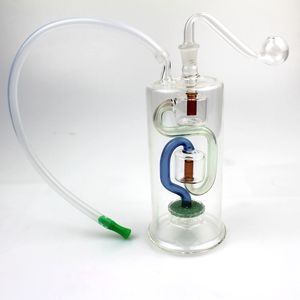 Glass Dab Rigs Quemador de aceite Hookah Pipa para fumar Bong Hand Craft Art Shisha 10 mm Cuencos para juntas al por mayor