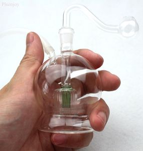 Vidrio Dab Rigs Quemador de aceite Mini Hookah Fumar Pipa Bong Mano Arte Arte Shisha Forma redonda Venta al por mayor