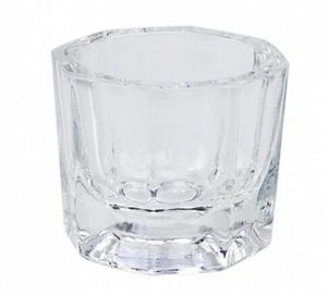 En verre dappen plat nail art acrylique réservoir liquide récipient en cristal teinte bol nail art équipement kd7554745