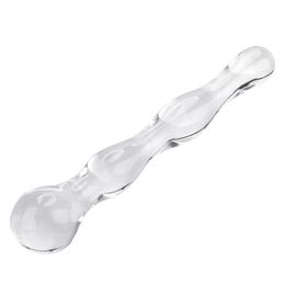 Glass Dildo Anal Plug Crystal Butt Masturbador femenino Juguetes sexy para hombres Mujeres Productos para adultos