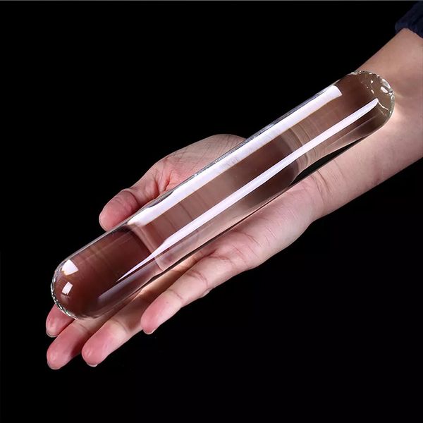 Verre gode énorme verrerie pénis cristal Anal Plug sexy jouets pour femmes G spot stimulateur grands hommes masturbateur