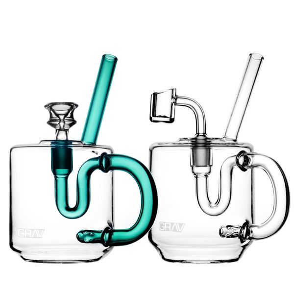 7,2 pouces Mini Hookahs Tarbuck Cup Oil Rigs Fumer des conduites d'eau en verre avec un joint de 14 mm Beaker Bong Heady Dab Rig