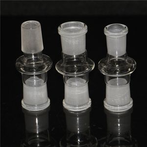 GLAS DOWN STEM -ADAPTER 18 mm mannelijk tot 14 mm vrouwelijke waterpijpverminderer connector voor glazen bongs adapters kwarts banger rook bowl