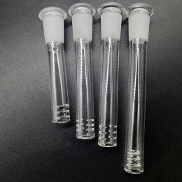 Diffuseur de tige en verre avec 6 coupes de tuyau de narguilé, adaptateur de réducteur femelle de 14 à 18 mm Lo Pro, tige vers le bas diffusée pour bécher en verre Bong LL