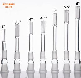 Tube de tige inférieure en verre de fumée 19F à 19M, joint avec 6 bras 19 femelles mâles givrés, diffuseur de bang, tuyau d'eau