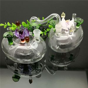 Pot de lit de fleur en verre EN STOCK pipe en verre barboteur fumer pipe eau bong en verre