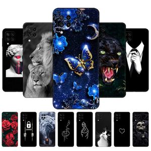 Voor Samsung Galaxy M22 M32 4G Case Telefoon Back Cover Soft M 22 32 Zwart Tpu Case 6.4inch