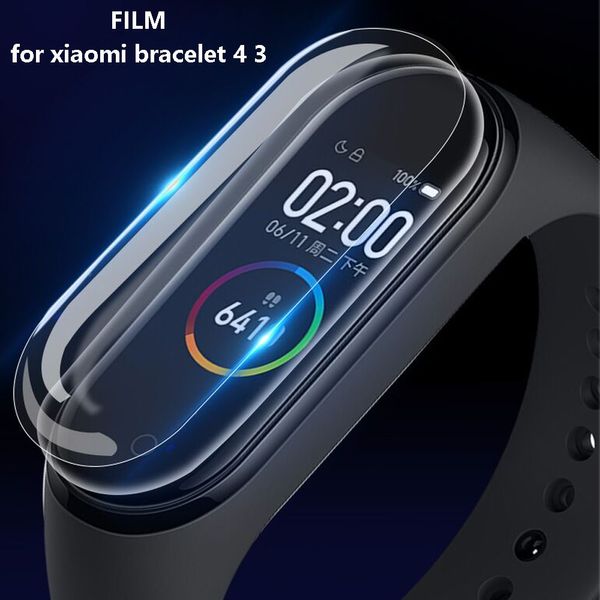 Vidrio para Xiaomi Mi Band 4 3 película protectora de pantalla para Xiaomi Mi Band 3 4 NFC accesorios de pulsera inteligente película de pantalla completa