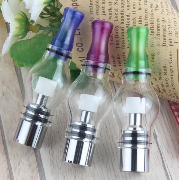 Verre Globe Cire Atomiseur Bobines De Coton Simple Vaporisateur D'herbes Sèches Stylo Ampoule Style Dôme Réservoir Pour Ego T Evod UGO V UGO V2 Batterie