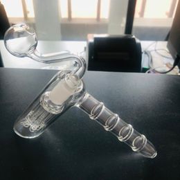 Glazen hamer 14 mm mannelijke glazen bongkom met dikke waterpijp kleurrijke rookglazen kommen waterpijpen voor de buik rigs