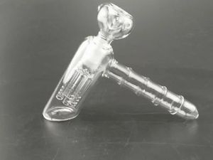 Glas Hamer 6 ARM PERC BUBBLER SLUITING PERCOLATOR OLIE RIGSEN Glasbongs Waterpijp Tabak Matrix Roken Pijpen 18mm Joint