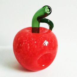 Nouveau Noël Apple Style Verre Pipes À Main Pipe À Fumer 4 pouces Brûleur De Tabac Dabber Rig Bong 120g Cadeau De Noël
