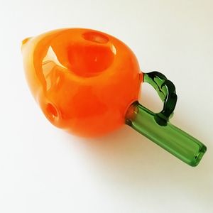 Pipes à main en verre, vente en gros, Style pêche, accessoires pour brûleur de tabac, plate-forme de tabac, longueur 9.5cm