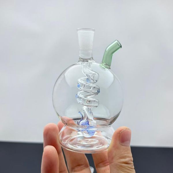 1pcs verre narguilé 14mm Hitman verre bong jus boîte plate-forme avec 7,5 pouces coloré huile plates-formes carré bécher capiteux verre bongs fumer