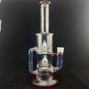 Glass Hookah American Red and Secret White Inv4 Recycle Bong Nieuw ontwerp Hoge hoeveelheid