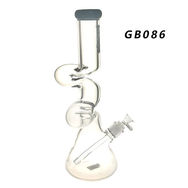 Bang/Rig/Bubbler en verre pour narguilé Hauteur: 16 pouces avec tige descendante et bol en verre Marque Kindy GB086