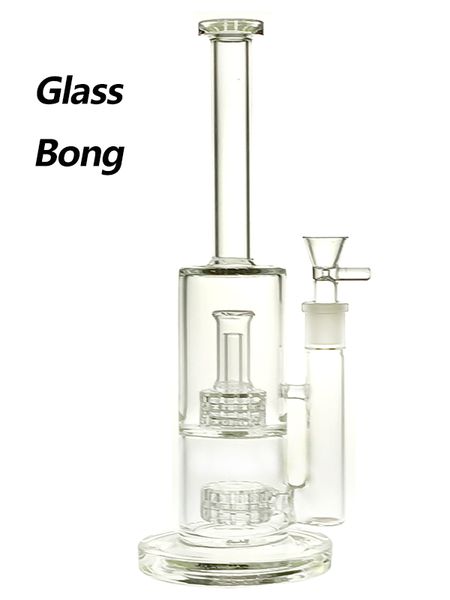 Verre Hookah Bongs Pipes Rig (25 + 65) mm Hauteur: 13 pouces Stright avec bol en verre de 19 mm 850 G / Pc pour GB041