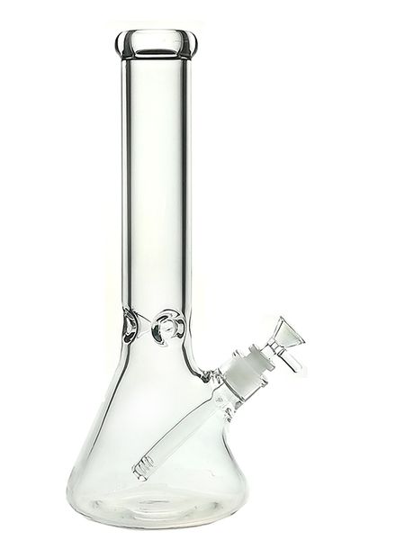 Verre Narguilé Bécher Bong 14 pouces 7mm avec tige descendante 14/19mm et bol 1100G/Pc GB029