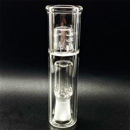 Accesorio burbujeador de cristal para cachimba, tubo hidráulico de 14mm para vacío AC001