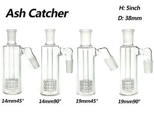 Glazen waterpijponderdelen en accessoires Ash Catcher 14/19mm diffuser met Tyle Perc. 14 mm of 19 mm 45 ° of 90 ° CA003A