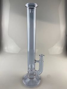 Narguilé en verre violet cfl 16 pouces 18 mm bong 2 perc en ligne à 360 degrés grille cap grande quantité ajouter un bol en corne