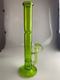 Narguilé en verre 18 pouces 18mm inv4 ajouter 3 avantages bong vert haute qualité