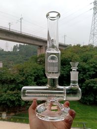 Narguilés en verre Inline Perc Water Bong Pipe 12 pouces Dab Rig Arm Tree Percolators