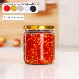 Glazen jampotten Kruidenpotjes Heldere ronde opslagcontainers voor keukenvoedsel met metalen deksel