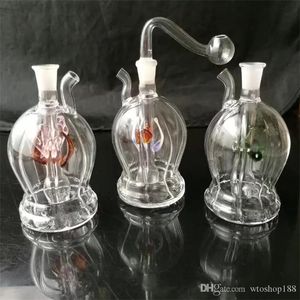 Forme de vase de méduse en verre Pipe à eau en verre Pipes à fumer Percolateur Bongs en verre Brûleur à mazout Pipes à eau Plates-formes pétrolières Fumer avec compte-gouttes