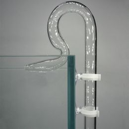 Pipe de lys de sortie de jet en verre Créez un courant d'eau solide adapté au nano aquarium mini réservoir de pêche à la piscine
