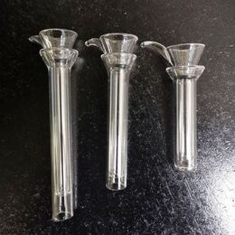 Glissières mâles en verre et tige femelle style entonnoir avec tige simple en caoutchouc noir pour bong en verre pipes en verre accessoires pour fumeurs hotglassart shop