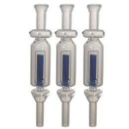 Glass NC Smoking Dab Straw Tips Pipe Hand Pipes Cámara de reciclaje de agua de una sola pieza Heat Nails Rig Tools