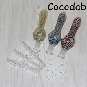 Glazen nectar met 10 mm kwart tips Keck Clip Hookahs Ashcatcher Reclaimer Nectar voor roken