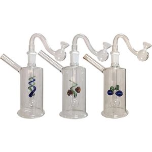 Bubbler Bubbler Bubbler Pipe 14 mm Mini Bongs Percolateur Percolateurs Pipes de narguilé Bubblers Recycler des plates