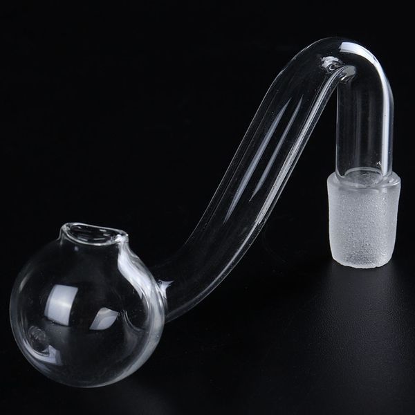 Tuyau de brûleur à mazout en verre 10mm femelle mâle pour tuyau d'eau Bong épais tuyaux de brûleur à mazout en verre Pyrex Adaptateur en verre bon marché