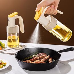 Glazen oliespuitfles Olijfoliespray Mister Dispenserfles Koken Luchtfriteuse Salade BBQ Roosteren Gereedschap Kookgerei Q693