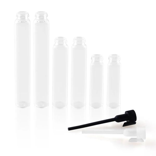 Verre parfum huile essentielle flacon clair Mini Tube voyage Gram taille cosmétique vide testeur bouteille Transparent pour échantillon sortie d'usine