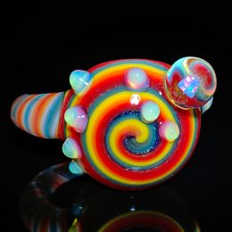 Pipe de verre arc-en-ciel Verre cuillère accessoires fumeurs d'opale collection de tuyaux à main en verre explorer divers styles pyrex