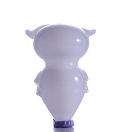 tubos de vidrio estilo búho 11 cm dab paja pyrex burbujeador Tubo de tubo de quemador de aceite para plataformas de pipas de agua bongs de agua