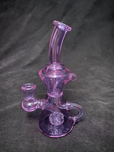 tuyaux en verre violet cfl recycleur rig 14mm super d'aujourd'hui fournissant seulement 1