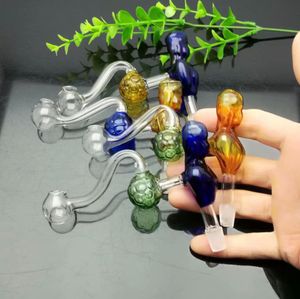 Pipes en verre Fumer le narguilé soufflé Fabrication Bongs soufflés à la main Pot en verre de football de beauté coloré classique