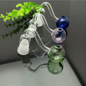 Tubos de vidrio Cachimba soplada para fumar Fabricación Bongs soplados a mano Caldera S de vidrio con burbujas de ultrasonido en color