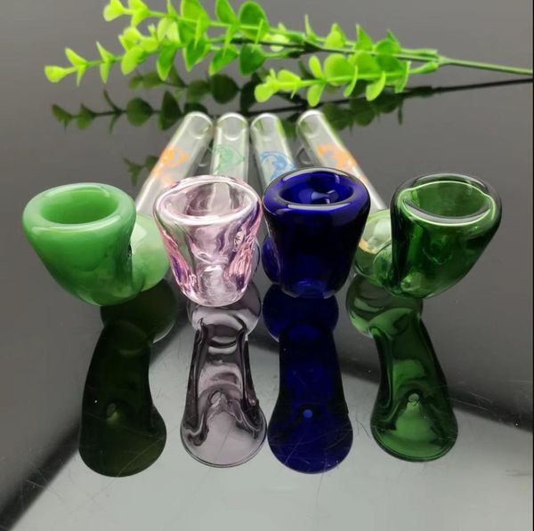 Pipes en verre Fumer le narguilé soufflé Fabrication Bangs soufflés à la main Amour de dauphin coloré Nouveau tuyau concave en verre