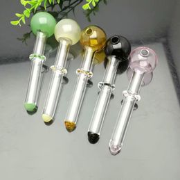 Glazen pijpen roken produceren handgeblazen waterpijp kleurrijke single wiel kleur bubbel rechte rookpot