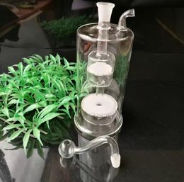 Tubos de vidrio Fabricación para fumar Cachimba soplada a mano Núcleo de arena de doble capa Hervidor de agua de vidrio ultra silencioso